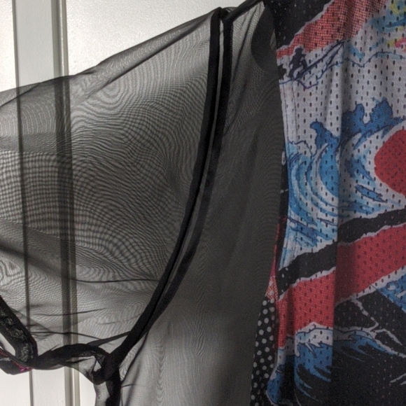 Adidas Originals Mesh Overlay Dress - Picture 3 of 5